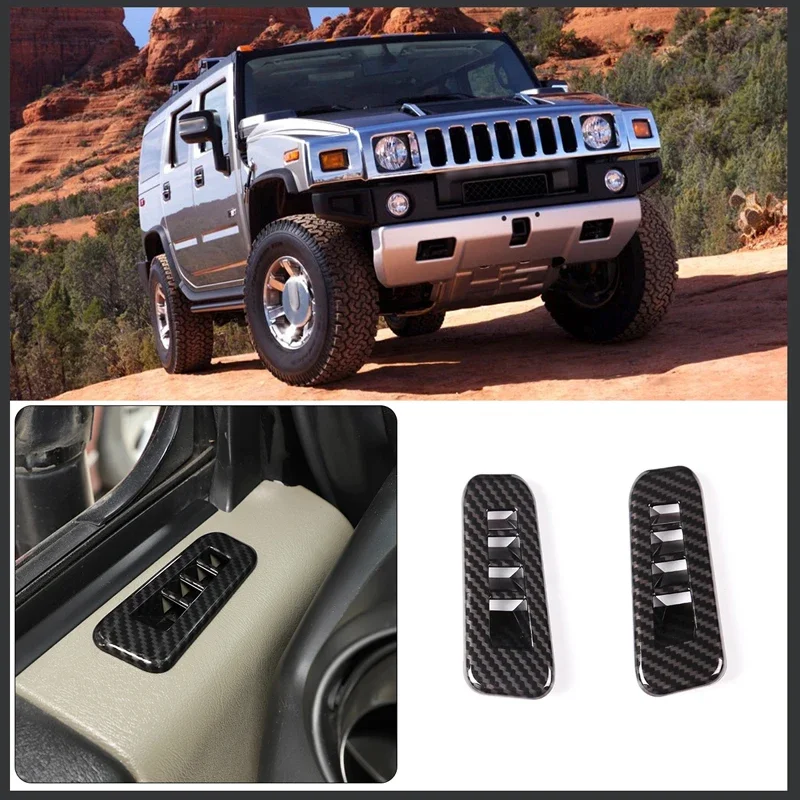 For 2003-2007 Hummer H2 ABS carbon fiber style car styling door air outlet frame decoration sticker car interior accessories
For 2003-2007 Hummer H2 ABS carbon fiber style car styling door air outlet frame decoration sticker car interior accessories