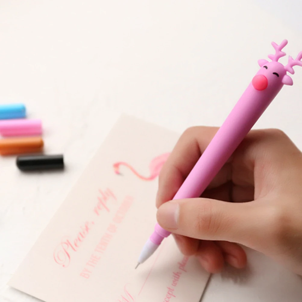 16pcs Christmas Deer Shaped Ballpoint Pen Mini Fan Design Creative Plastic Pen For Kids Students Office Home School Use
16pcs Christmas Deer Shaped Ballpoint Pen Mini Fan Design Creative Plastic Pen For Kids Students Office Home School Use