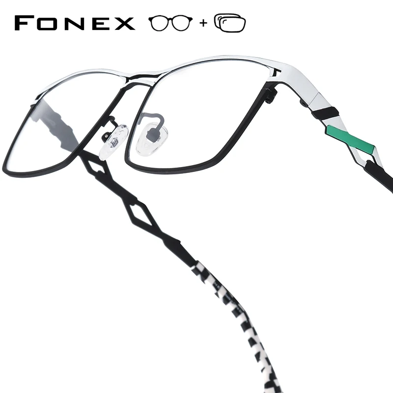 FONEX Progressive Prescription Glasses Anti Blue Myopia Optical Lens Eyewear Men Square Titanium Eyeglasses Frame Women 85921
FONEX Progressive Prescription Glasses Anti Blue Myopia Optical Lens Eyewear Men Square Titanium Eyeglasses Frame Women 85921