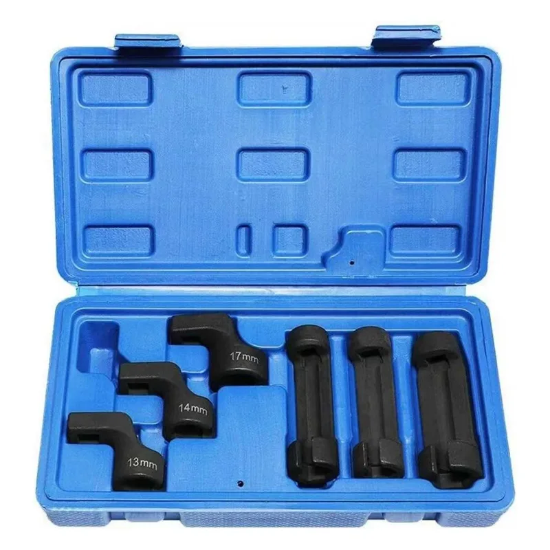6Pcs EGT Sensor Socket Set 3/8 Drive 13mm 14mm 17mm Exhaust Temperature Sensor Removal Tool For Truck And Light Truck Repair
6Pcs EGT Sensor Socket Set 3/8 Drive 13mm 14mm 17mm Exhaust Temperature Sensor Removal Tool For Truck And Light Truck Repair