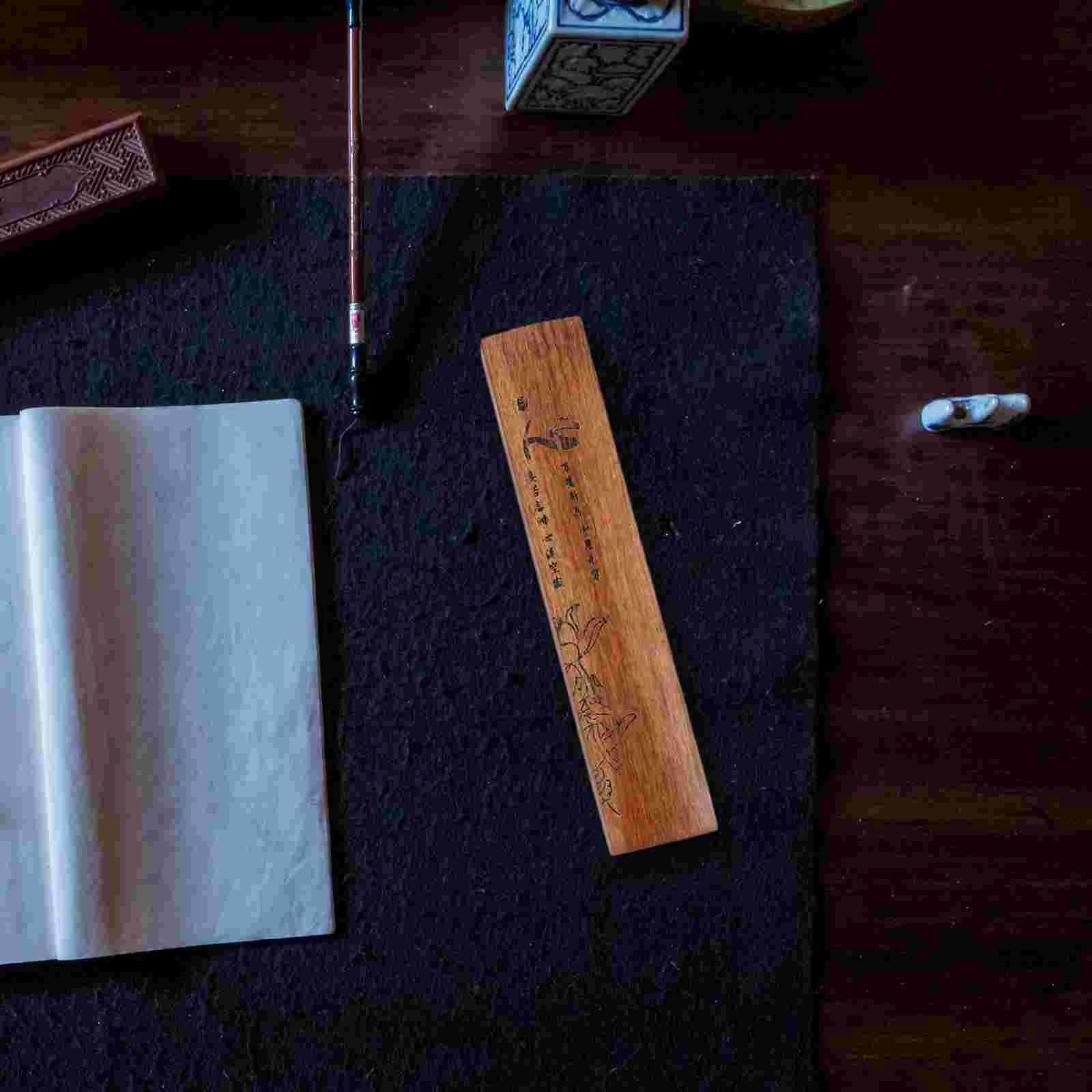 2 Pcs Wooden Ruler Painting Writing Paperweights Chinese Calligraphy Tools Practice Solid Decorative
2 Pcs Wooden Ruler Painting Writing Paperweights Chinese Calligraphy Tools Practice Solid Decorative