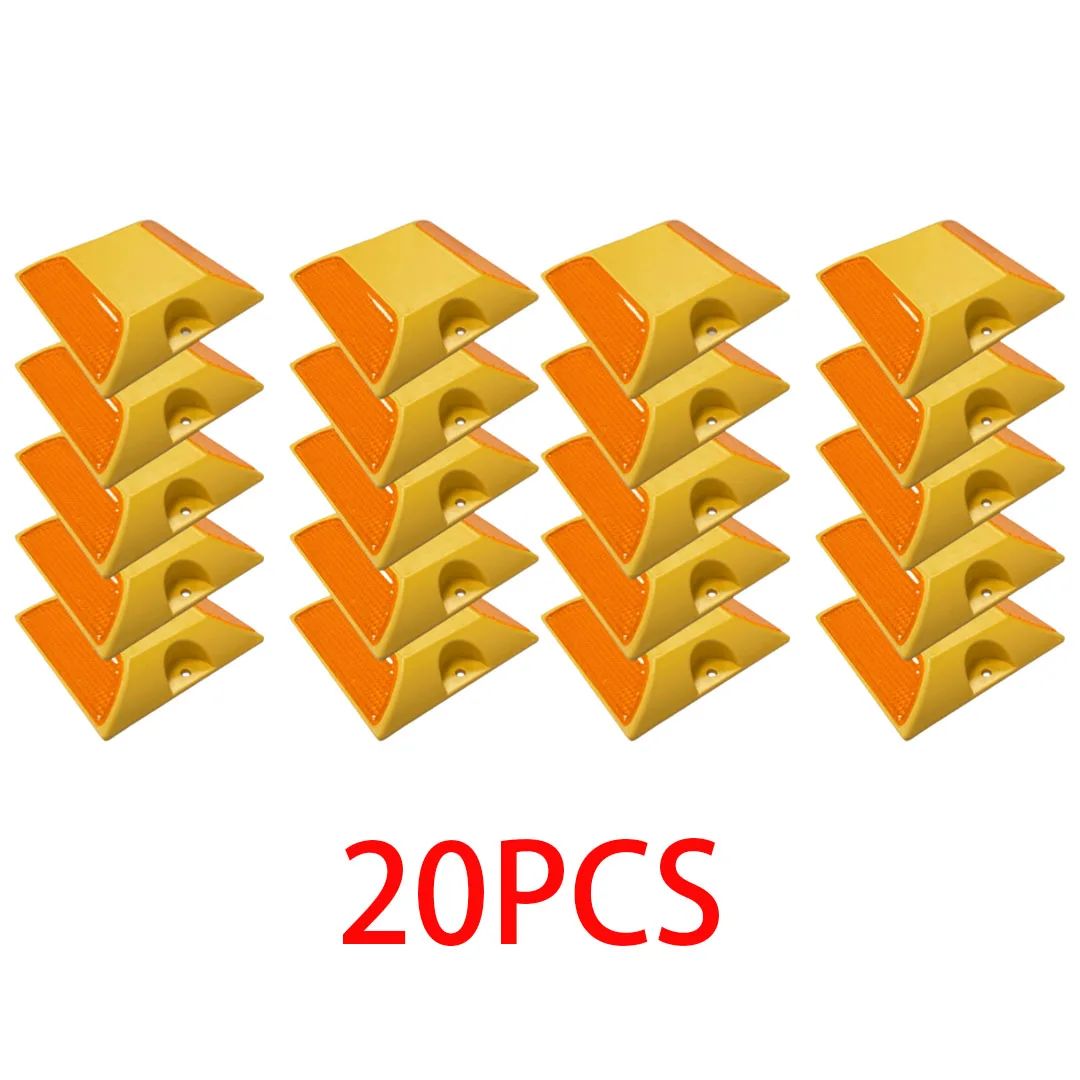 20Pcs Reflective Deceleration Plate Buffer Pad Durable Highway Traffic for Speed Management and Driver Awareness Design
20Pcs Reflective Deceleration Plate Buffer Pad Durable Highway Traffic for Speed Management and Driver Awareness Design