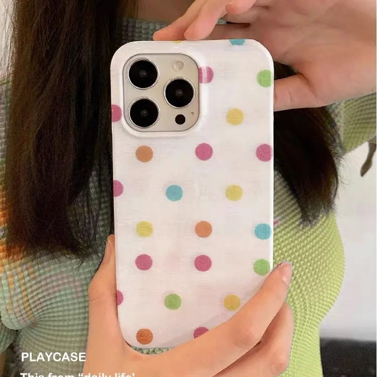 Freshness with Colorful Polka Dots Phone Case for IPHONE 17Air 16E 15PROMAX 14 Plus 13 12 MINI 11 PRO 16Plus Acrylic Phone Cover
Freshness with Colorful Polka Dots Phone Case for IPHONE 17Air 16E 15PROMAX 14 Plus 13 12 MINI 11 PRO 16Plus Acrylic Phone Cover