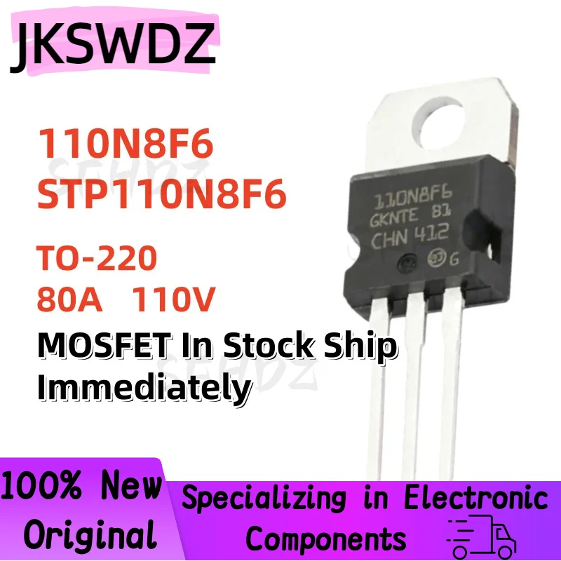 10/20/30PCS STP110N8F6 P110N8F6 110N8F6 TO-220 80V 110A 100% Brand New MOSFET In Stock Ship Immediately
10/20/30PCS STP110N8F6 P110N8F6 110N8F6 TO-220 80V 110A 100% Brand New MOSFET In Stock Ship Immediately