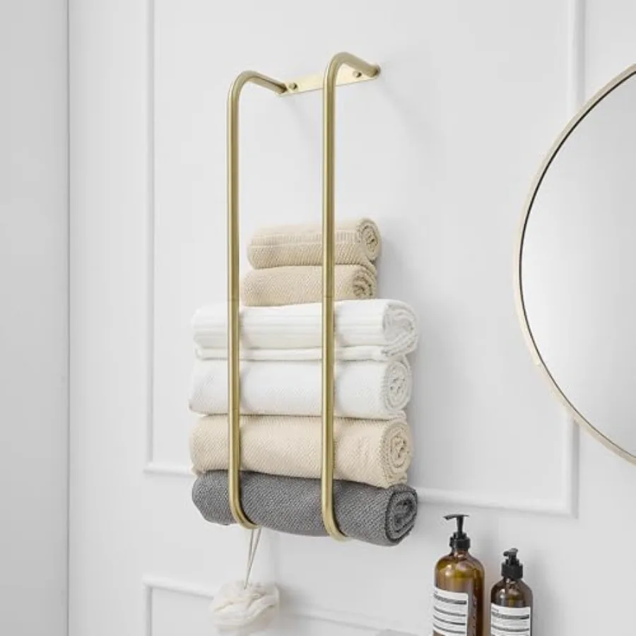 Towel Racks for Bathroom, Wall Mounted Towel Rack for Rolled Towels, Bathroom Towel Storage, Stainless Steel Vertical Towel Hol
Towel Racks for Bathroom, Wall Mounted Towel Rack for Rolled Towels, Bathroom Towel Storage, Stainless Steel Vertical Towel Hol