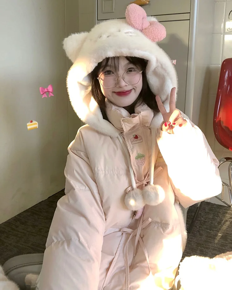 Винтажное свободное пальто Kawaii с длинными рукавами и капюшоном, женские милые японские толстовки на молнии, женская повседневная куртка Y2k, шикарное пальто
Винтажное свободное пальто Kawaii с длинными рукавами и капюшоном, женские милые японские толстовки на молнии, женская повседневная куртка Y2k, шикарное пальто