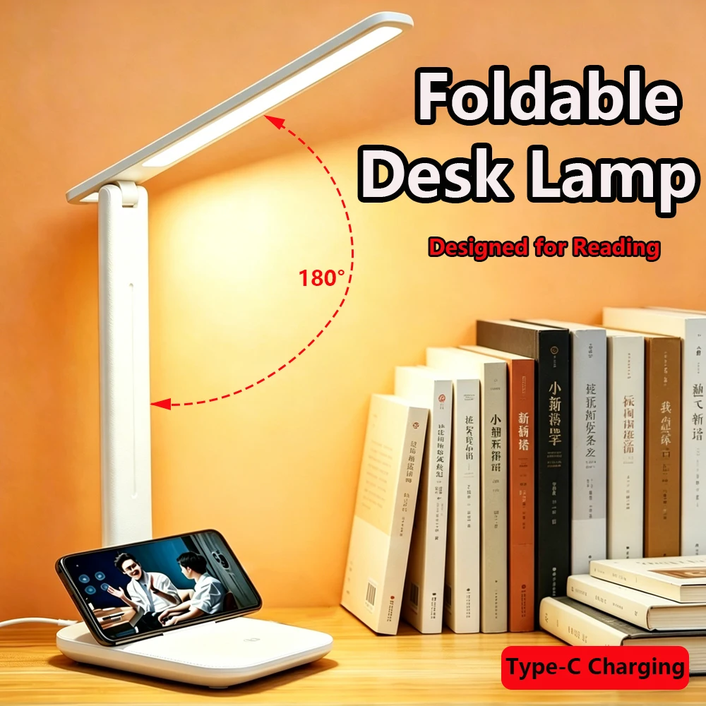Foldable Reading Table Lamp Rechargeable LED Study Lamp Warm Lights Touch Control Dimmable Desk Lamp forStudent Reading Lighting
Foldable Reading Table Lamp Rechargeable LED Study Lamp Warm Lights Touch Control Dimmable Desk Lamp forStudent Reading Lighting