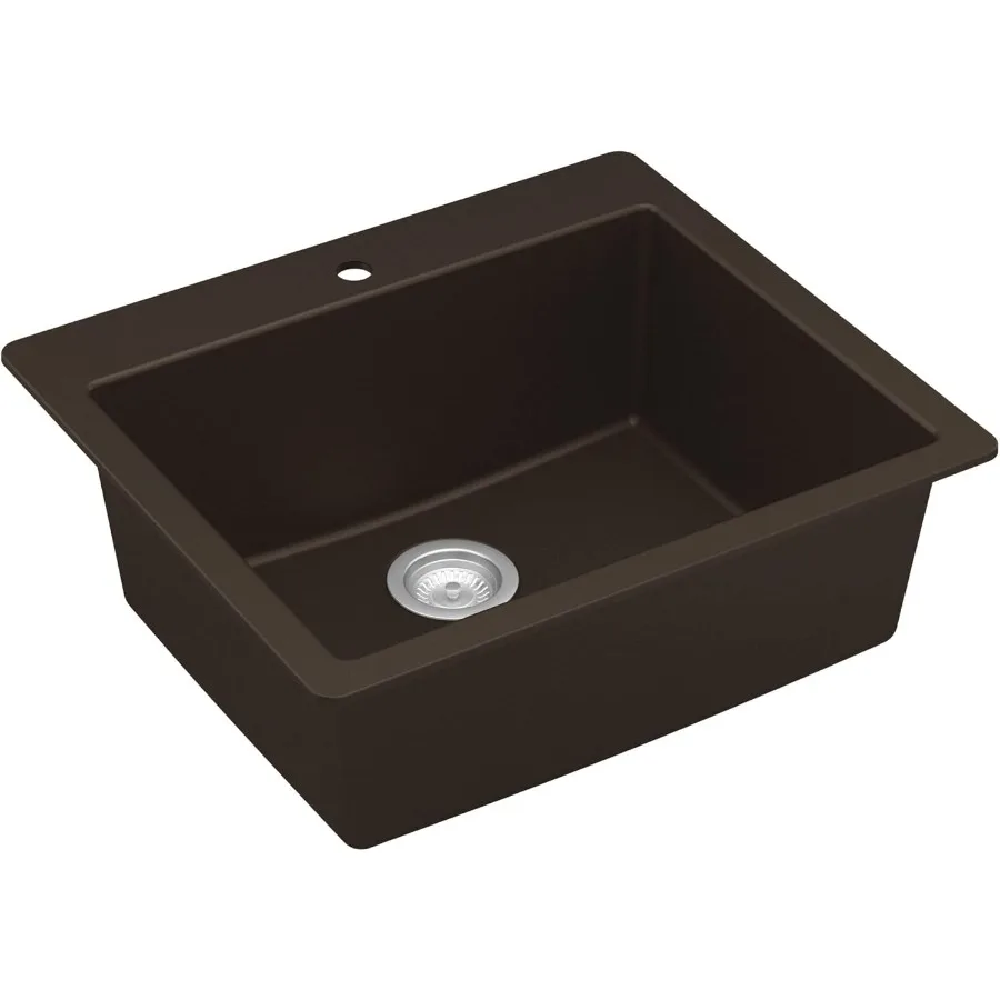 QT-820 Верхнее крепление 25 дюймов. Кварцевая кухонная мойка с одной чашей коричневого цвета для современных домашних кухонь Прочный и стильный дизайн с легким дизайном
QT-820 Верхнее крепление 25 дюймов. Кварцевая кухонная мойка с одной чашей коричневого цвета для современных домашних кухонь Прочный и стильный дизайн с легким дизайном