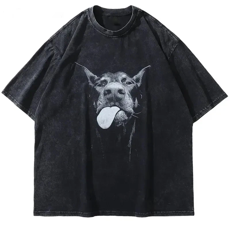 2025 Men's Street Hip Hop y2k Loose T-shirt Pet Pattern T-shirt Retro Washed Black T-shirt Outdoor Harajuku Top Short Sleeve
2025 Men's Street Hip Hop y2k Loose T-shirt Pet Pattern T-shirt Retro Washed Black T-shirt Outdoor Harajuku Top Short Sleeve