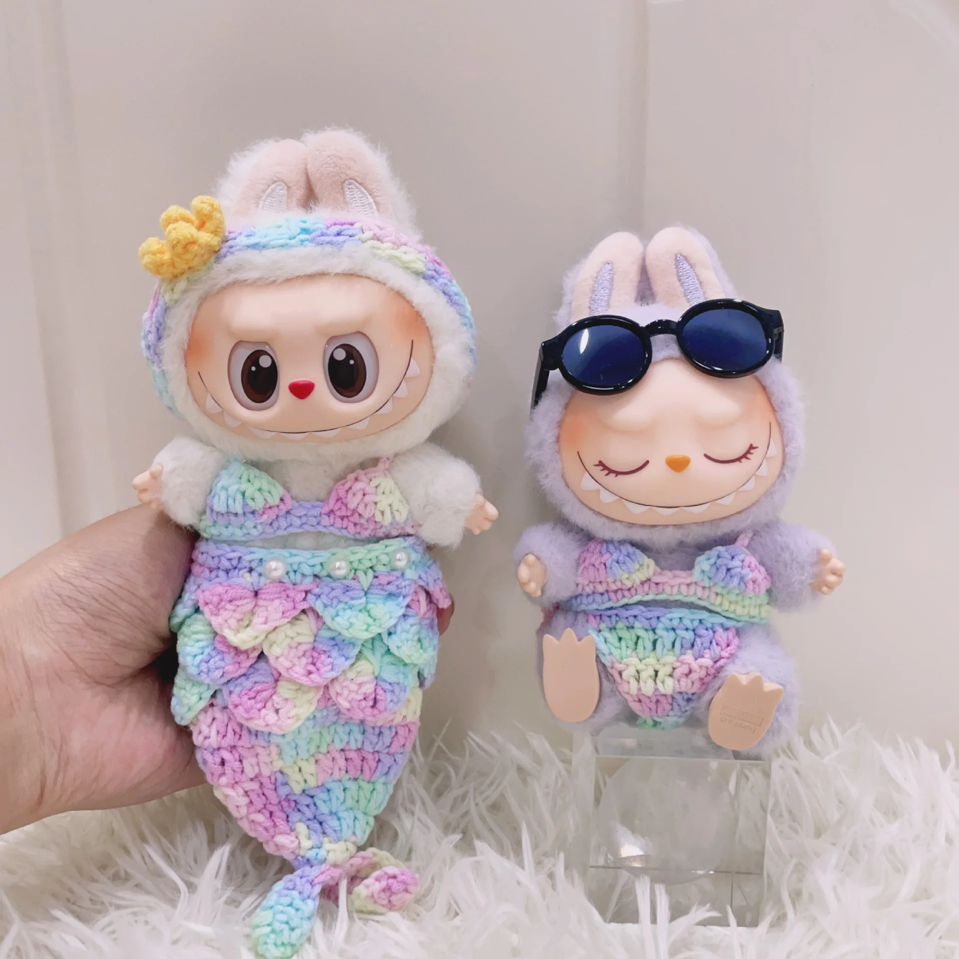 17CM Pendant Labubu Doll Labubu Doll Clothes Handmade Crocheted Summer Swimwear Wholesale Generation 1 2 3 Labubu Doll Clothes
17CM Pendant Labubu Doll Labubu Doll Clothes Handmade Crocheted Summer Swimwear Wholesale Generation 1 2 3 Labubu Doll Clothes
