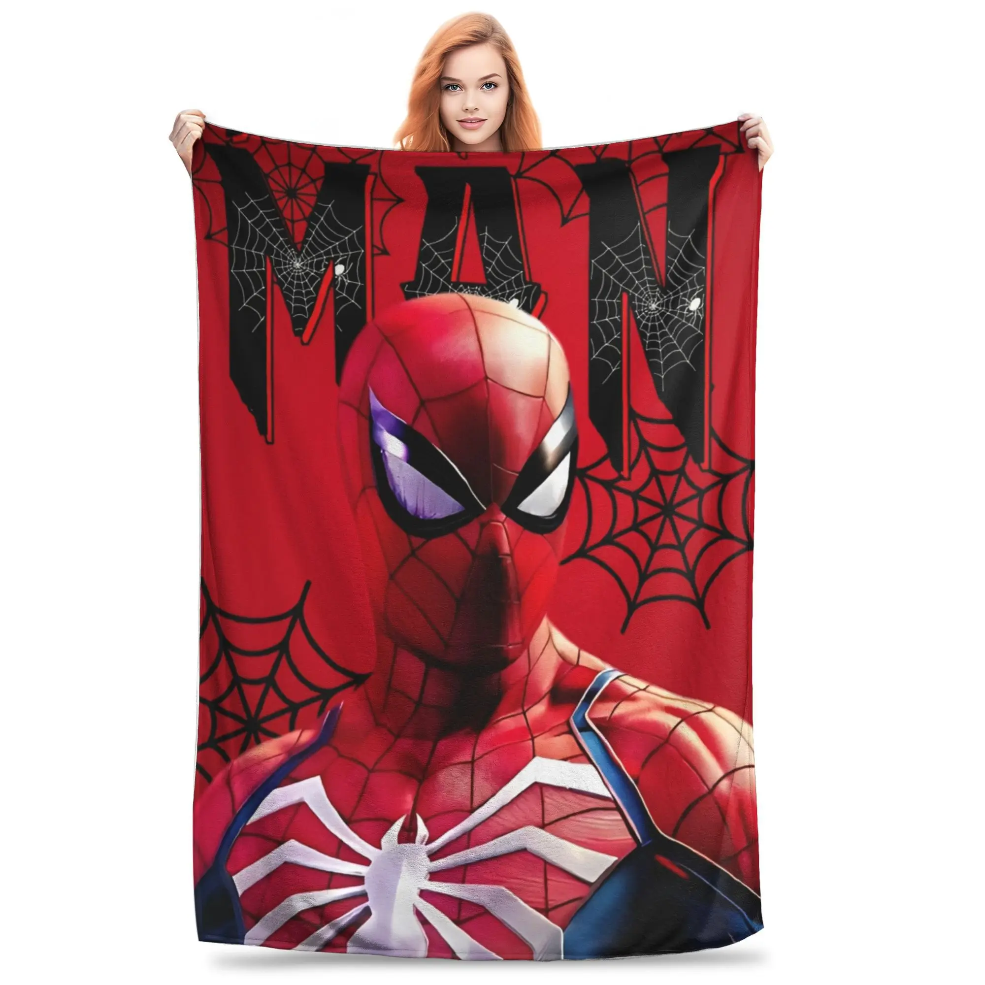 Плед с изображением Человека-паука, супергероя, Человека-паука для дивана, мягкое пушистое одеяло 50x60 дюймов, покрывало разных размеров на все сезоны
Плед с изображением Человека-паука, супергероя, Человека-паука для дивана, мягкое пушистое одеяло 50x60 дюймов, покрывало разных размеров на все сезоны