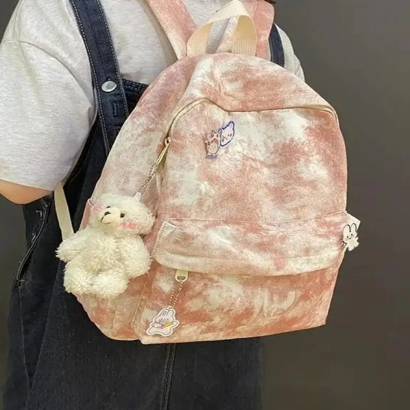 Tie-Dye Canvas Student New Casual Large Capacity Multi-Functional Backpack Girl Waterproof Wear-Resistant Fashion Schoolbag
Tie-Dye Canvas Student New Casual Large Capacity Multi-Functional Backpack Girl Waterproof Wear-Resistant Fashion Schoolbag