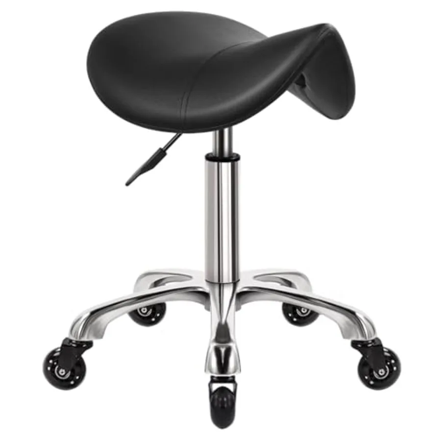 Heavy Duty Saddle Rolling Stool with Wheels Hydraulic Swivel Adjustable Rolling Stool Ergonomic Thick Leather Seat Chair for Ki
Heavy Duty Saddle Rolling Stool with Wheels Hydraulic Swivel Adjustable Rolling Stool Ergonomic Thick Leather Seat Chair for Ki