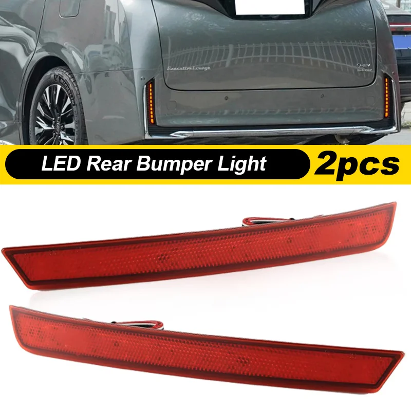Car LED Rear Bumper Reflector Light For Toyota Vellfire 40 2024 Tail Fog Lamp turn signal Brake Light Warning
Car LED Rear Bumper Reflector Light For Toyota Vellfire 40 2024 Tail Fog Lamp turn signal Brake Light Warning