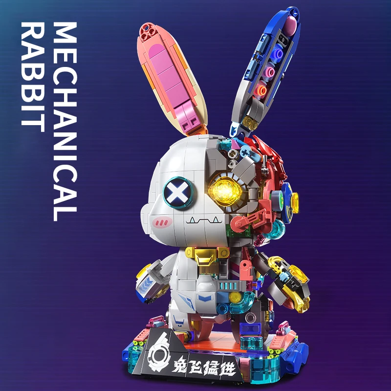 KAVO Newest Creative Cute Animal Mechanical rabbit Building Blocks DIY Bricks Toys For Boys And Girls Birthday Gift For Kid
KAVO Newest Creative Cute Animal Mechanical rabbit Building Blocks DIY Bricks Toys For Boys And Girls Birthday Gift For Kid