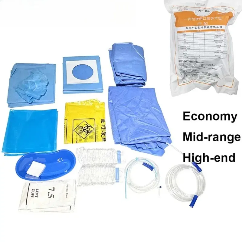 Dental Surgical Pack Implant Kits Medical Disposable Emergency Sterile Surgical Instrument Oral Gown Drape Adhesive Hole Tube
Dental Surgical Pack Implant Kits Medical Disposable Emergency Sterile Surgical Instrument Oral Gown Drape Adhesive Hole Tube