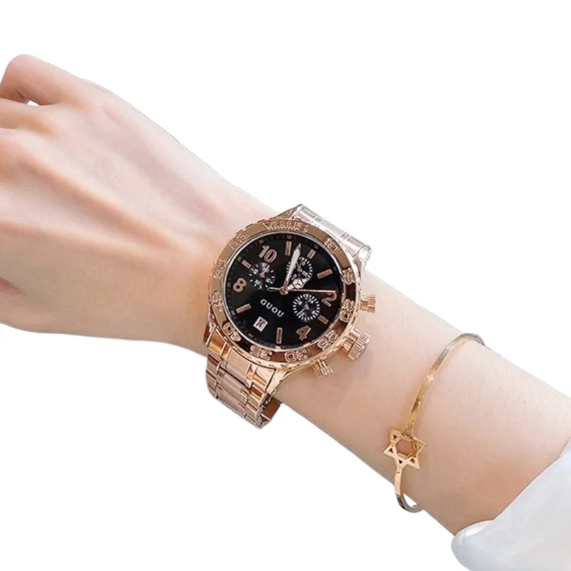 Fashionable high-end watches, women's simple temperament, domineering large dial, neutral atmosphere, women's watches
Fashionable high-end watches, women's simple temperament, domineering large dial, neutral atmosphere, women's watches