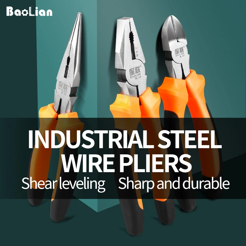 Multifunctional Electrician Diagonal Water Mouth Cutting Pliers Needle Nose Pliers Universal Wire Cutters Hardware Tools
Multifunctional Electrician Diagonal Water Mouth Cutting Pliers Needle Nose Pliers Universal Wire Cutters Hardware Tools