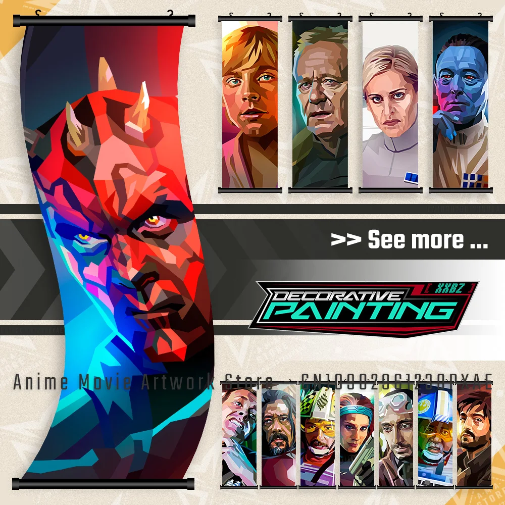 Movie Star Wars Obi-Wan Kenobi Canvas Print Wall Art Posters Home Decoration Hanging Painting Scrolls Picture For Living Room
Movie Star Wars Obi-Wan Kenobi Canvas Print Wall Art Posters Home Decoration Hanging Painting Scrolls Picture For Living Room