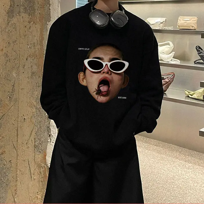Trendy ins American printed high street sweatshirt autumn winter personality loose pullover round neck sweatshirt men women
Trendy ins American printed high street sweatshirt autumn winter personality loose pullover round neck sweatshirt men women