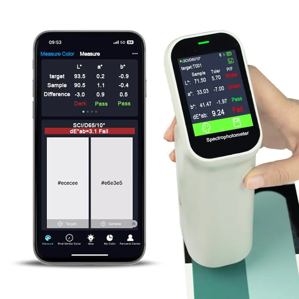 DS-200 Digital Colorimeter – Handheld Color Sensor for RGB, CMYK, Lab Values (30+ Modes), with Free PC/APP Software
DS-200 Digital Colorimeter – Handheld Color Sensor for RGB, CMYK, Lab Values (30+ Modes), with Free PC/APP Software