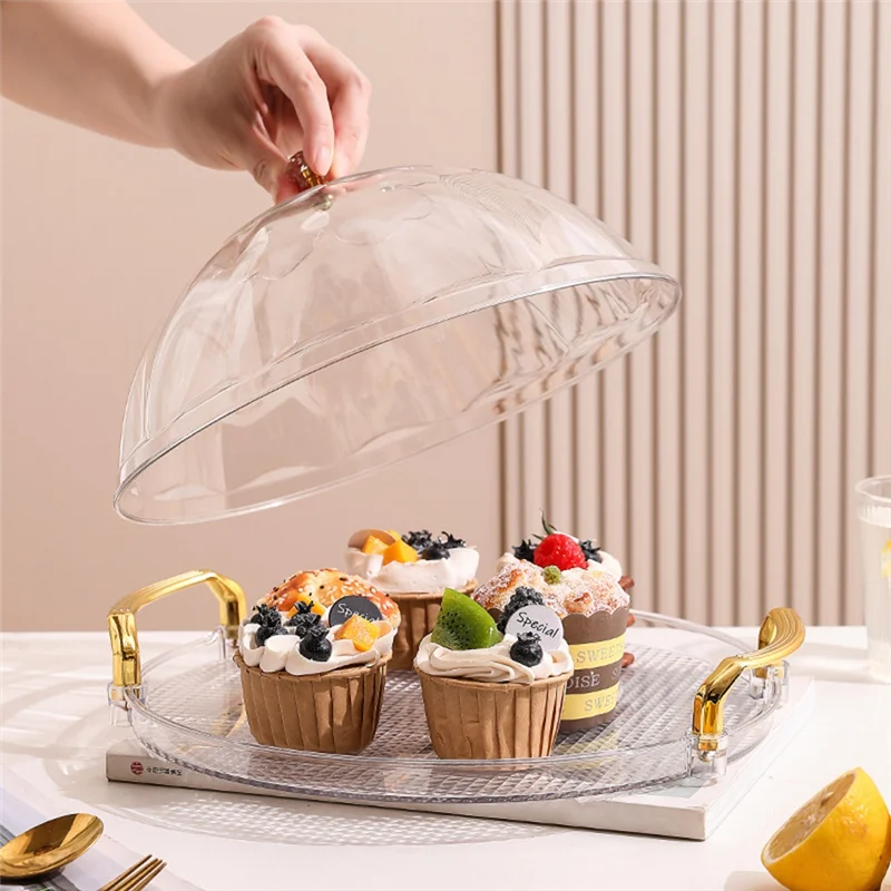 Cake Stand, Round Tray With Lid, Multipurpose Tray With Handle For Tea Breakfast Office Coffee Tableabkw
Cake Stand, Round Tray With Lid, Multipurpose Tray With Handle For Tea Breakfast Office Coffee Tableabkw
