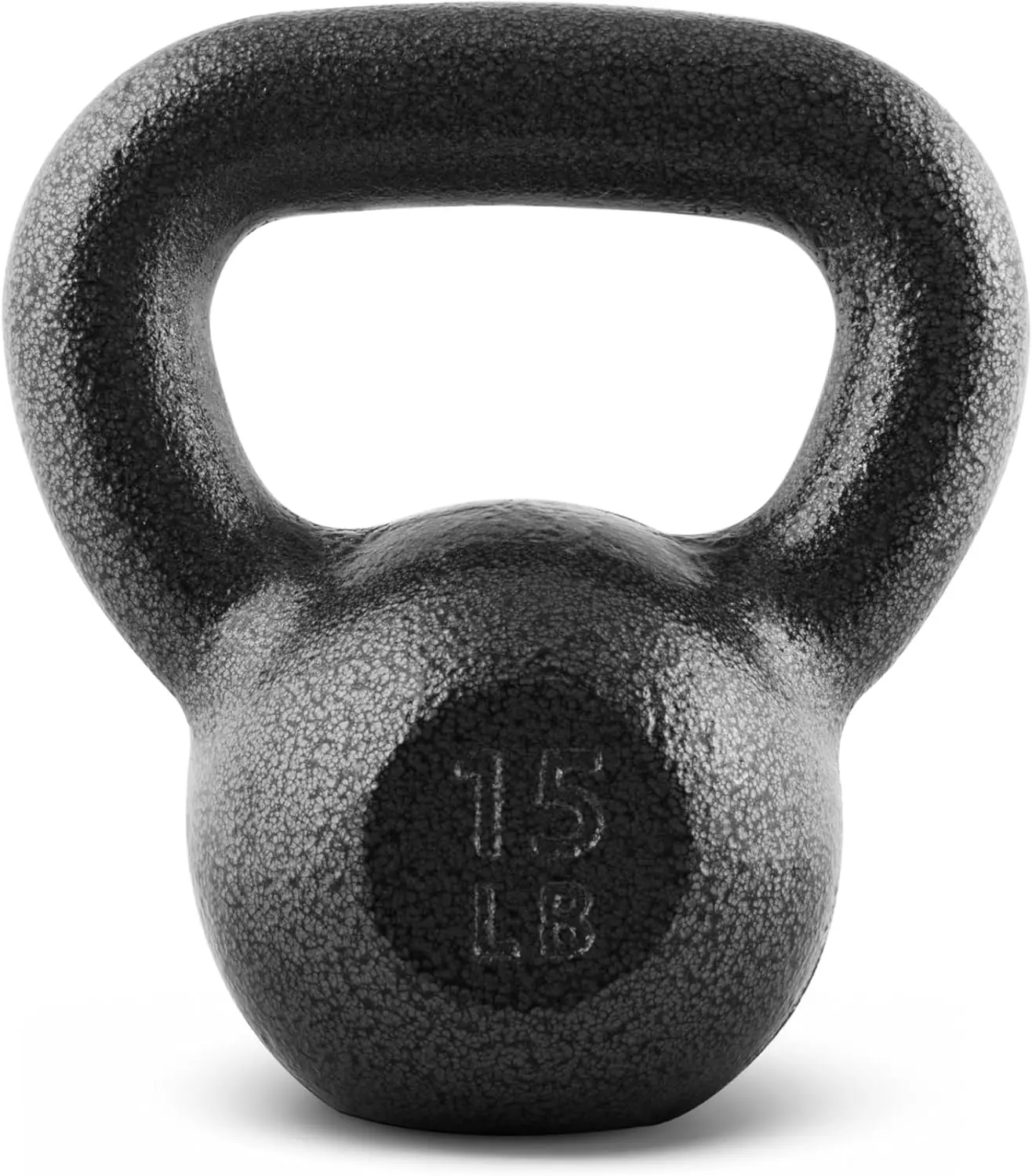 Black Cast Iron Kettlebell Single | 15 Lbs
Black Cast Iron Kettlebell Single | 15 Lbs