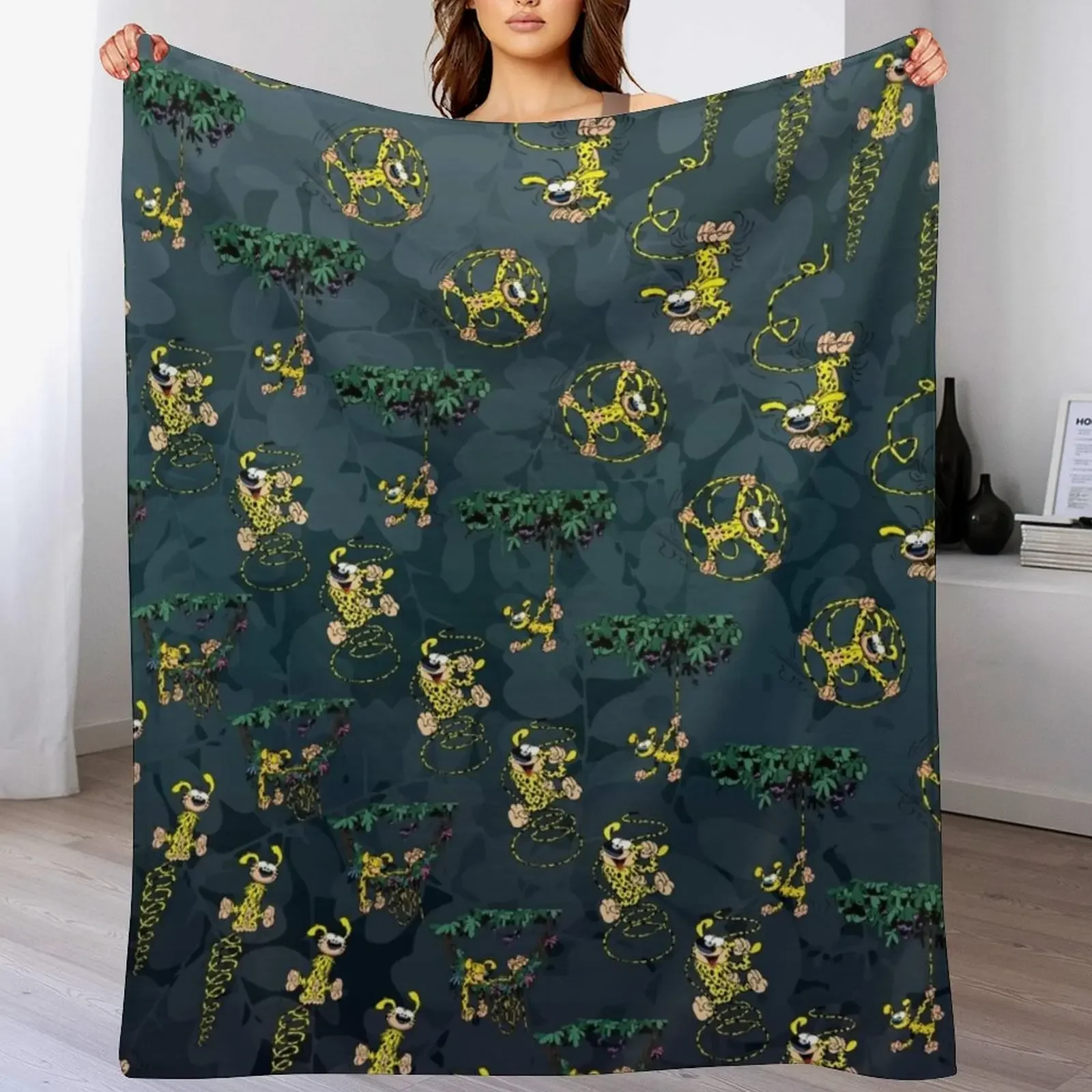 Marsupilami Tuti 2 / Dark grey design / Pattern Throw Blanket Loose Luxury St Single Blankets
Marsupilami Tuti 2 / Dark grey design / Pattern Throw Blanket Loose Luxury St Single Blankets