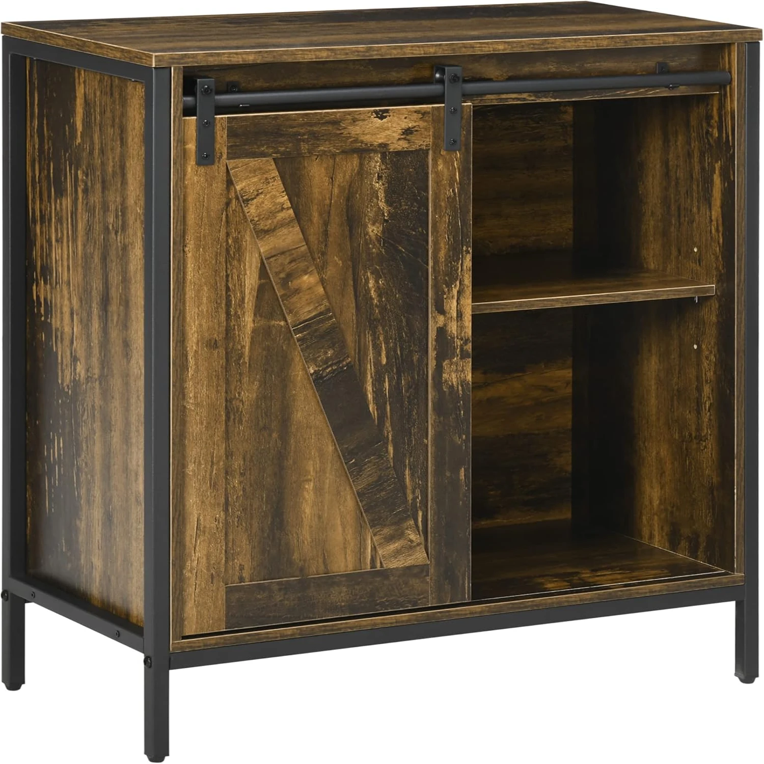 Farmhouse Sideboard Buffet Cabinet, Coffee Cabinet with Sliding Barn Door and Adjustable , Kitchen Cabinet with Metal Frame,
Farmhouse Sideboard Buffet Cabinet, Coffee Cabinet with Sliding Barn Door and Adjustable , Kitchen Cabinet with Metal Frame,
