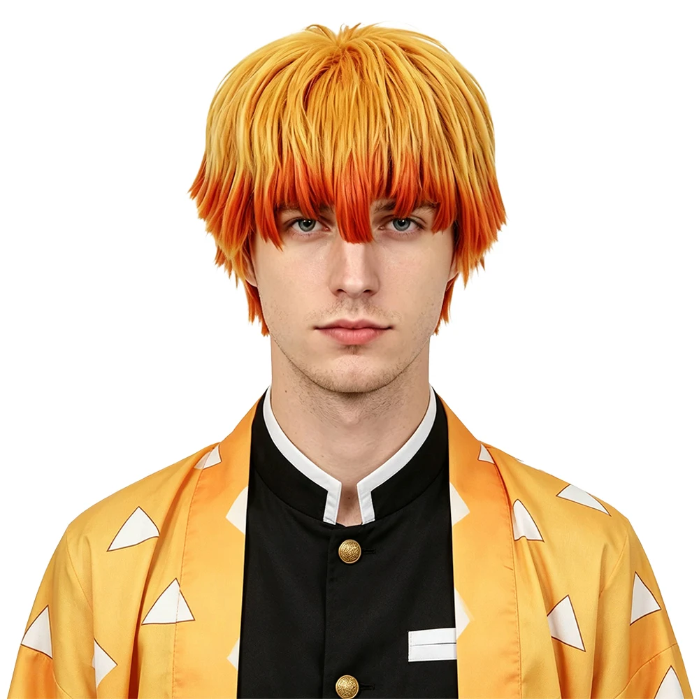 30cm Yellow Orange Gradient Ear Length Short Hair Choppy Bangs Three Layered High Temperature Silk Natural Fluffy Cosplay Wig
30cm Yellow Orange Gradient Ear Length Short Hair Choppy Bangs Three Layered High Temperature Silk Natural Fluffy Cosplay Wig