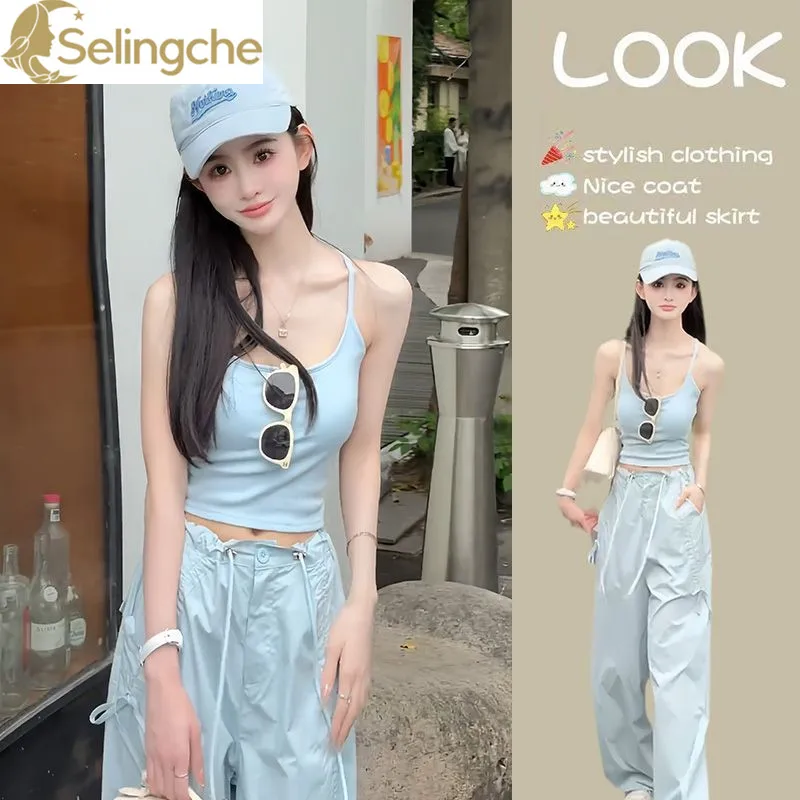 Fashion Women's Set for Spring and Summer New High-end Camisole Vest Casual Work Pants Elegant Women's Two-piece Set
Fashion Women's Set for Spring and Summer New High-end Camisole Vest Casual Work Pants Elegant Women's Two-piece Set