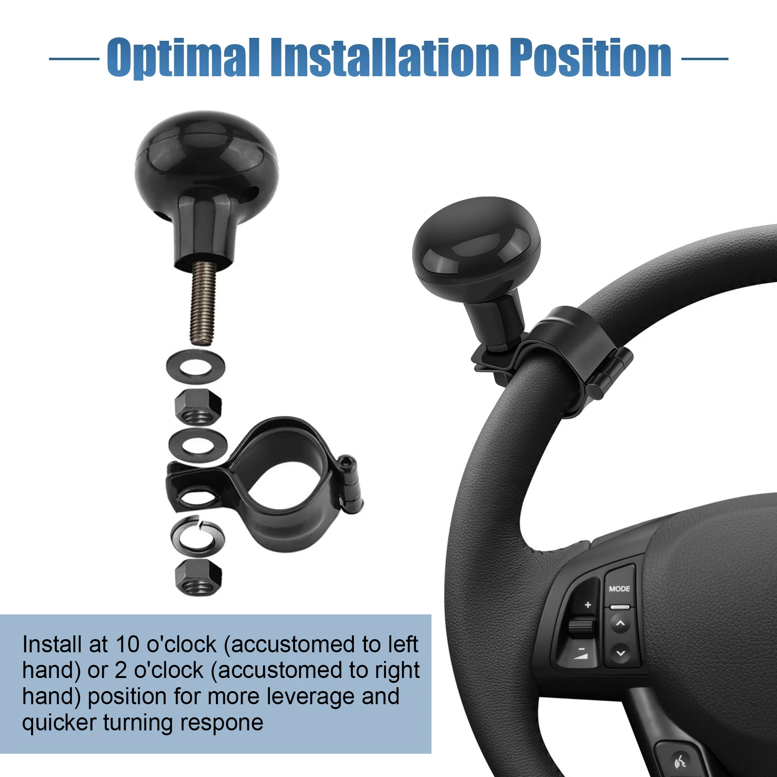 Черная автомобильная ручка рулевого колеса для тяжелых условий эксплуатации, ручка шарикового руля, ручка рулевого колеса
Черная автомобильная ручка рулевого колеса для тяжелых условий эксплуатации, ручка шарикового руля, ручка рулевого колеса