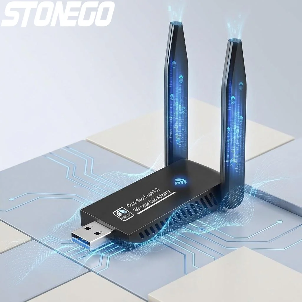 USB Wi-Fi адаптер 1300 Мбит/с, двухдиапазонный (5 ГГц/2,4 ГГц), с высоким коэффициентом усиления, для ПК с Windows 11, 10, 8, 7, Vista, XP
USB Wi-Fi адаптер 1300 Мбит/с, двухдиапазонный (5 ГГц/2,4 ГГц), с высоким коэффициентом усиления, для ПК с Windows 11, 10, 8, 7, Vista, XP