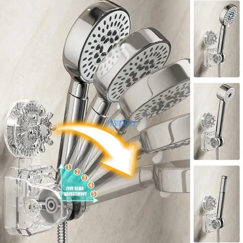 E15A Removable Suction Cup Shower Head Holder Wall Mount Adjustable Height & Angles Shower Head Stand Simple Installation
E15A Removable Suction Cup Shower Head Holder Wall Mount Adjustable Height & Angles Shower Head Stand Simple Installation