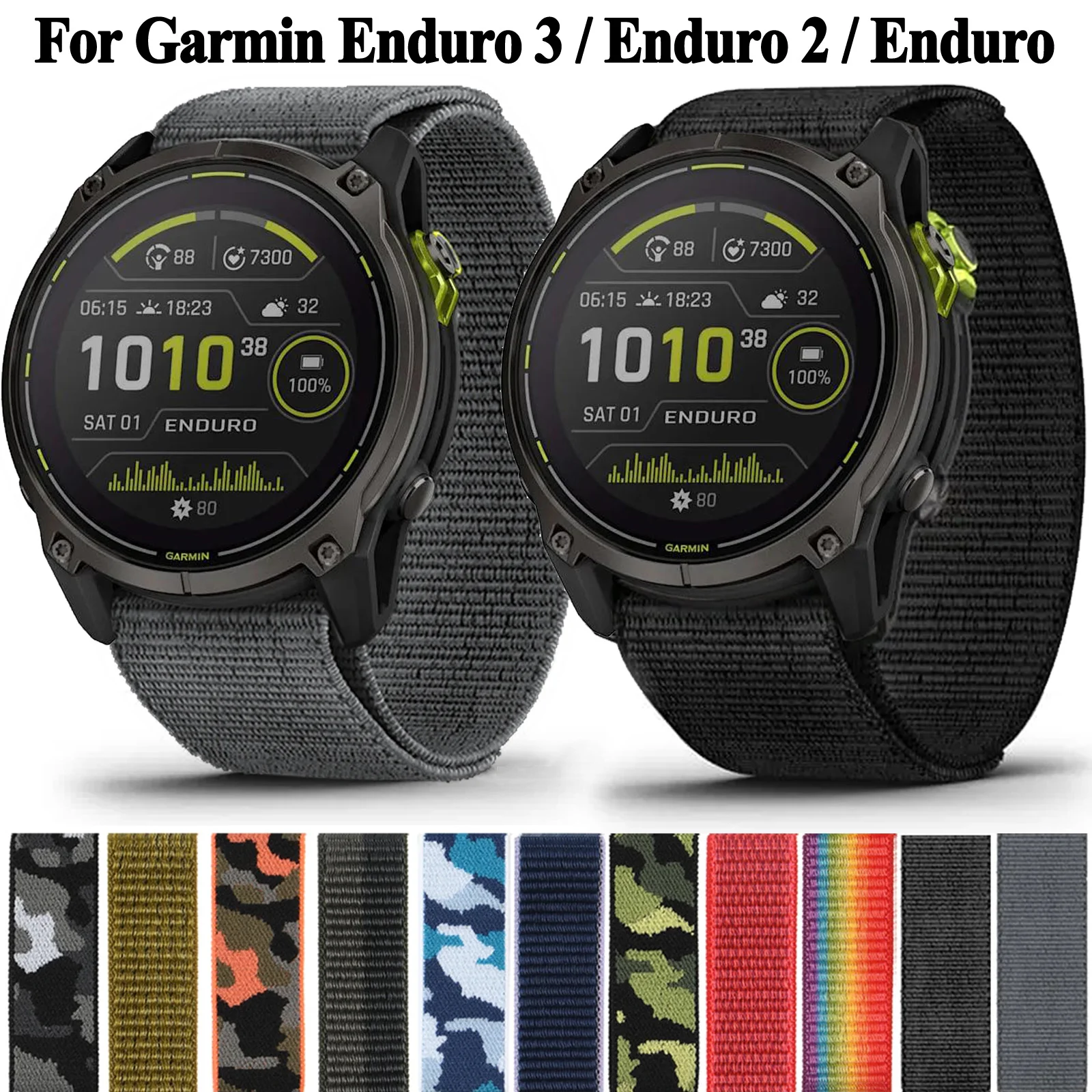 22mm 26mm Nylon Loop Strap For Garmin Enduro 3/Enduro 2/Enduro Watchband Smart Band Fenix 8 7X 6X Pro 5X Plus Bracelet Wristband
22mm 26mm Nylon Loop Strap For Garmin Enduro 3/Enduro 2/Enduro Watchband Smart Band Fenix 8 7X 6X Pro 5X Plus Bracelet Wristband