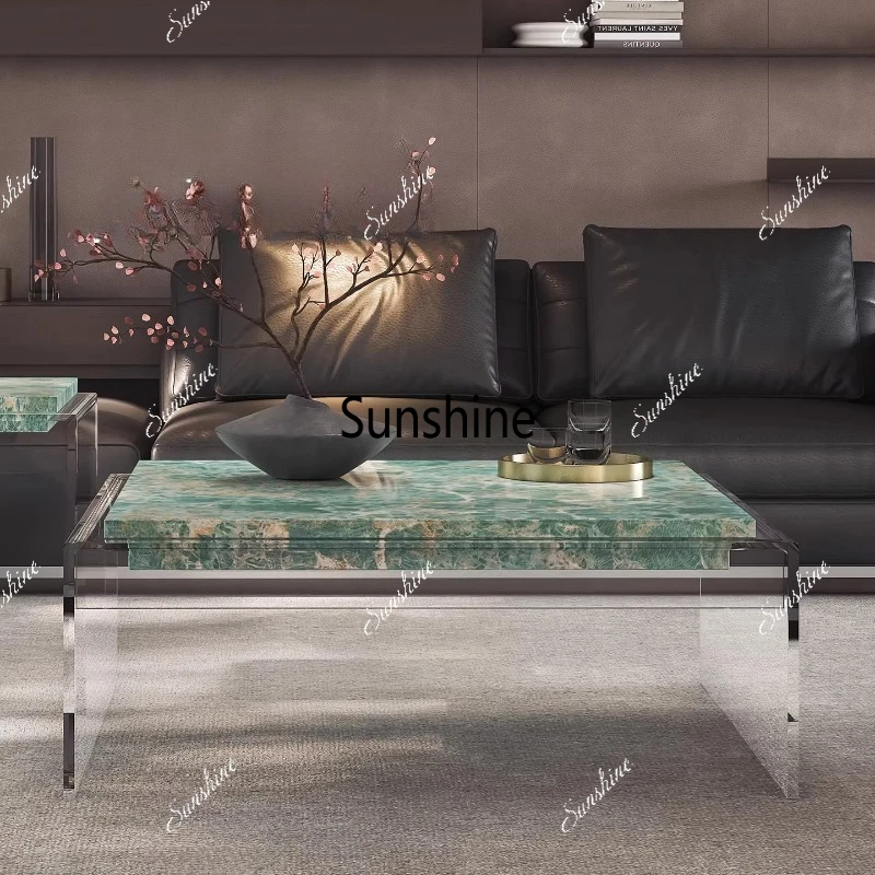 Living room household Italian minimalist coffee table light luxury high-end suspended coffee table
Living room household Italian minimalist coffee table light luxury high-end suspended coffee table