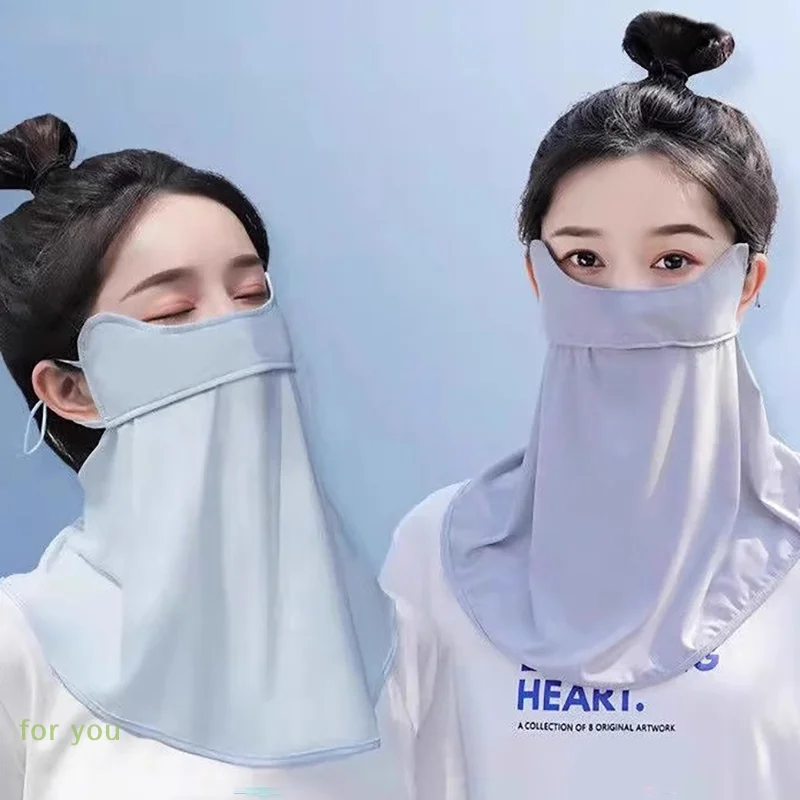 Outdoor Ice Silk Sunscreen Mask Women Summer Anti-UV Quick-drying Face Cover Scarf Breathable Neck Protection Hang Ear Headband
Outdoor Ice Silk Sunscreen Mask Women Summer Anti-UV Quick-drying Face Cover Scarf Breathable Neck Protection Hang Ear Headband
