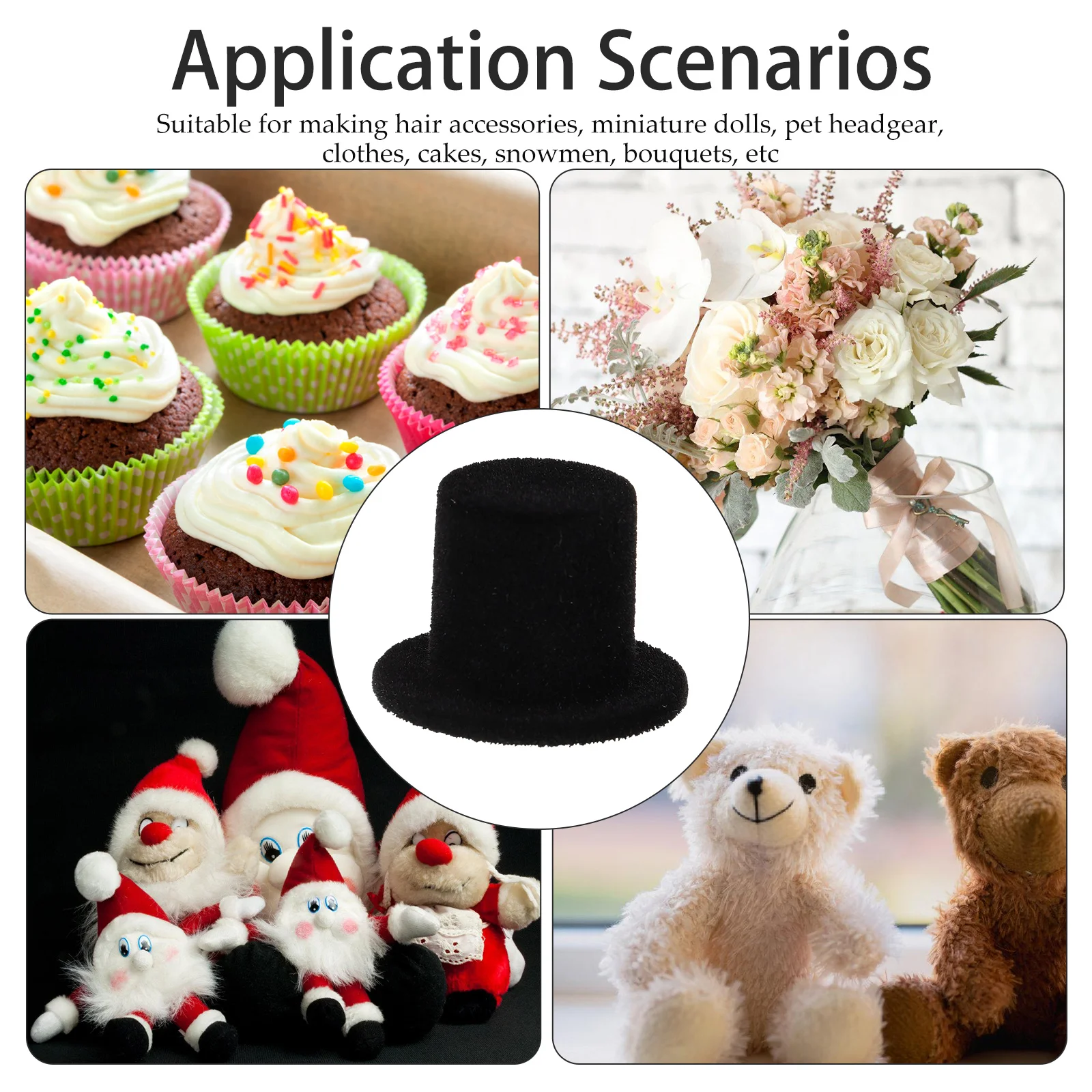 20pcs Miniature Clown Hats Decoration DIY Craft Tiny Top Hat Accessories Party Favors Christmas Gifts Resin Material
20pcs Miniature Clown Hats Decoration DIY Craft Tiny Top Hat Accessories Party Favors Christmas Gifts Resin Material