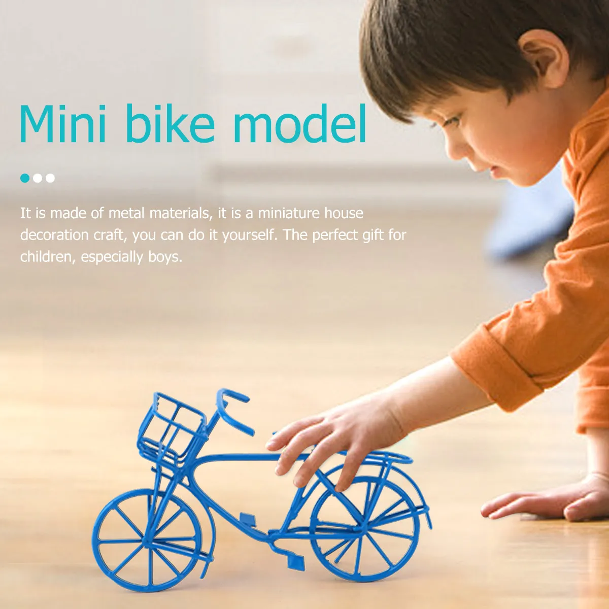 DIY Mini Bike Craft Metal Miniature Bicycle Decor for Desk Office Bedroom Living Room Kids Pretend Play Creative Home Decoration
DIY Mini Bike Craft Metal Miniature Bicycle Decor for Desk Office Bedroom Living Room Kids Pretend Play Creative Home Decoration