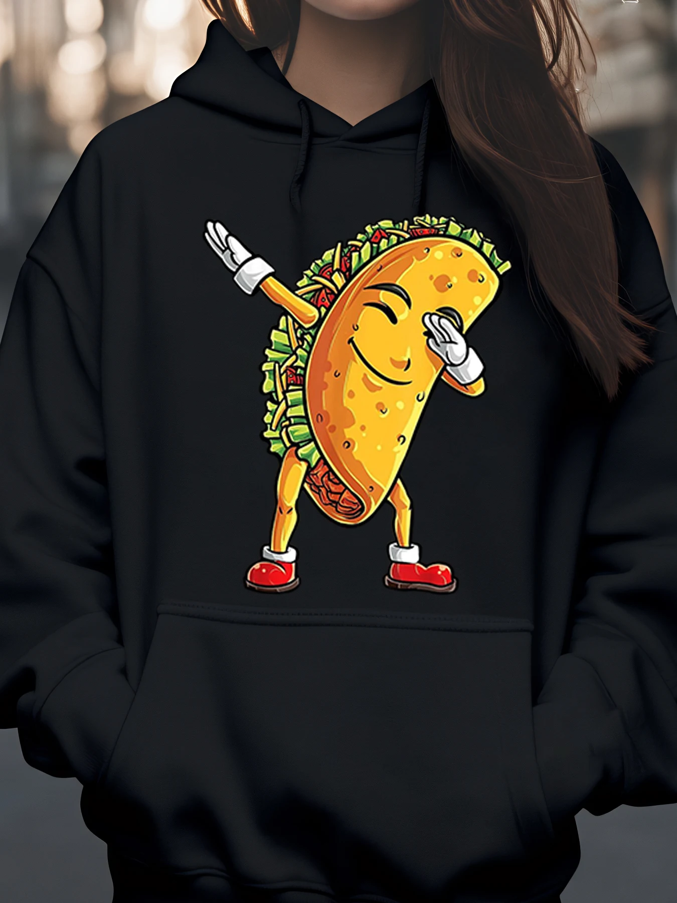 Толстовка с принтом тако, костюм на Хэллоуин, праздничная одежда унисекс
Толстовка с принтом тако, костюм на Хэллоуин, праздничная одежда унисекс