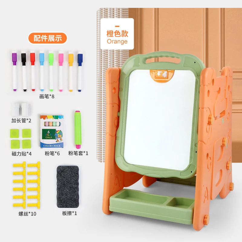 Kids Multifunctional 2-in-1 Magnetic Drawing Board Double Sided Standing Blackboard Whiteboard Easel with Storage Shelf for Kids
Kids Multifunctional 2-in-1 Magnetic Drawing Board Double Sided Standing Blackboard Whiteboard Easel with Storage Shelf for Kids