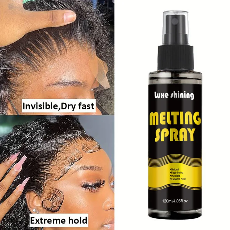 120Ml Lace Melting Spray Seamless Finish Glue Spray Wig Melting Spray & Hair Adhesive For Lace Wigs Strong Invisible Lace Glue
120Ml Lace Melting Spray Seamless Finish Glue Spray Wig Melting Spray & Hair Adhesive For Lace Wigs Strong Invisible Lace Glue