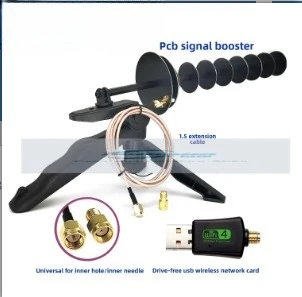 Desktop USB Wireless Network Interface Card Signal Amplifier For Laptop With WIFI Directional Antenna 16dBi 2.4GHz
Desktop USB Wireless Network Interface Card Signal Amplifier For Laptop With WIFI Directional Antenna 16dBi 2.4GHz