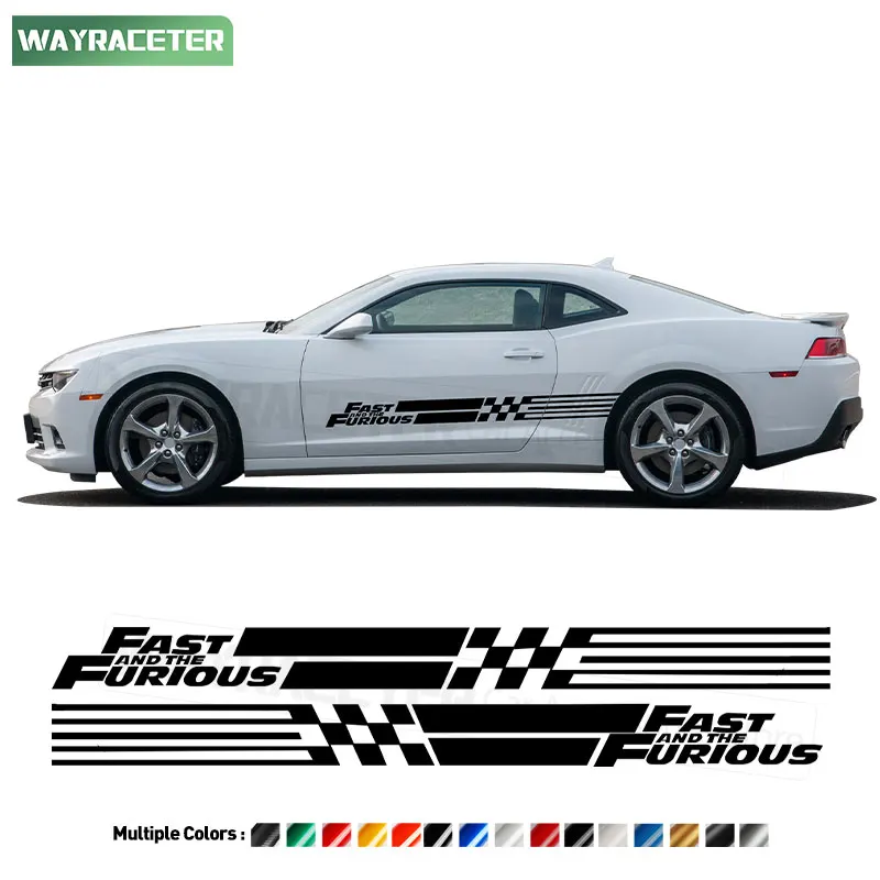 2 Pcs Edition Fast And The Furious Graphics Carbon Fiber Vinyl Racing Stripes Door Side Sticker For Chevrolet Camaro Accessories
2 Pcs Edition Fast And The Furious Graphics Carbon Fiber Vinyl Racing Stripes Door Side Sticker For Chevrolet Camaro Accessories