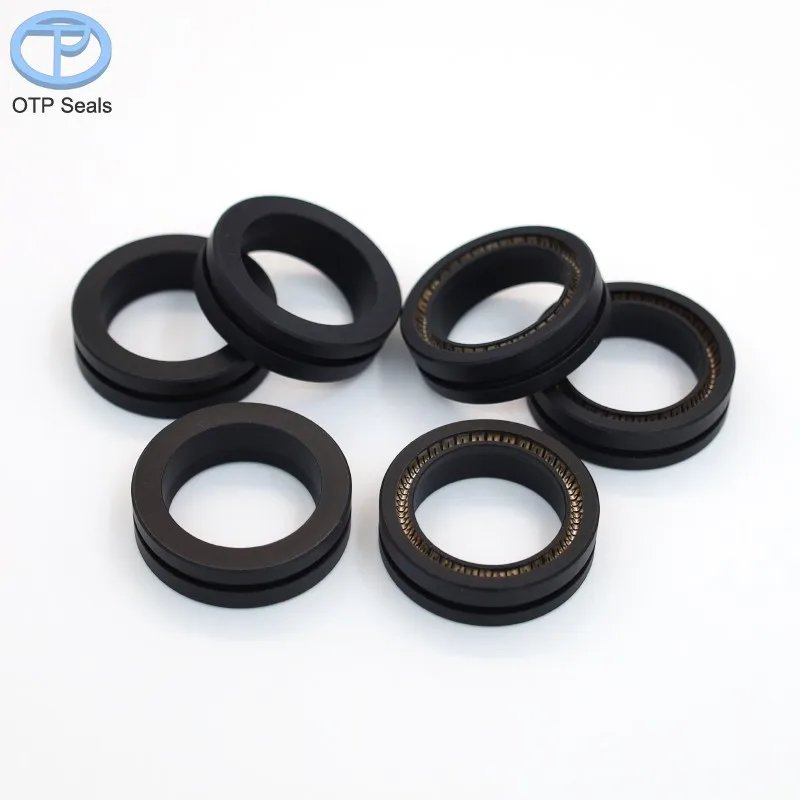 Rotary spring seals PTFE seal Polytetrafluoroethylene add carbon fiber V-spring non-standard shaped parts factory customized OTP
Rotary spring seals PTFE seal Polytetrafluoroethylene add carbon fiber V-spring non-standard shaped parts factory customized OTP
