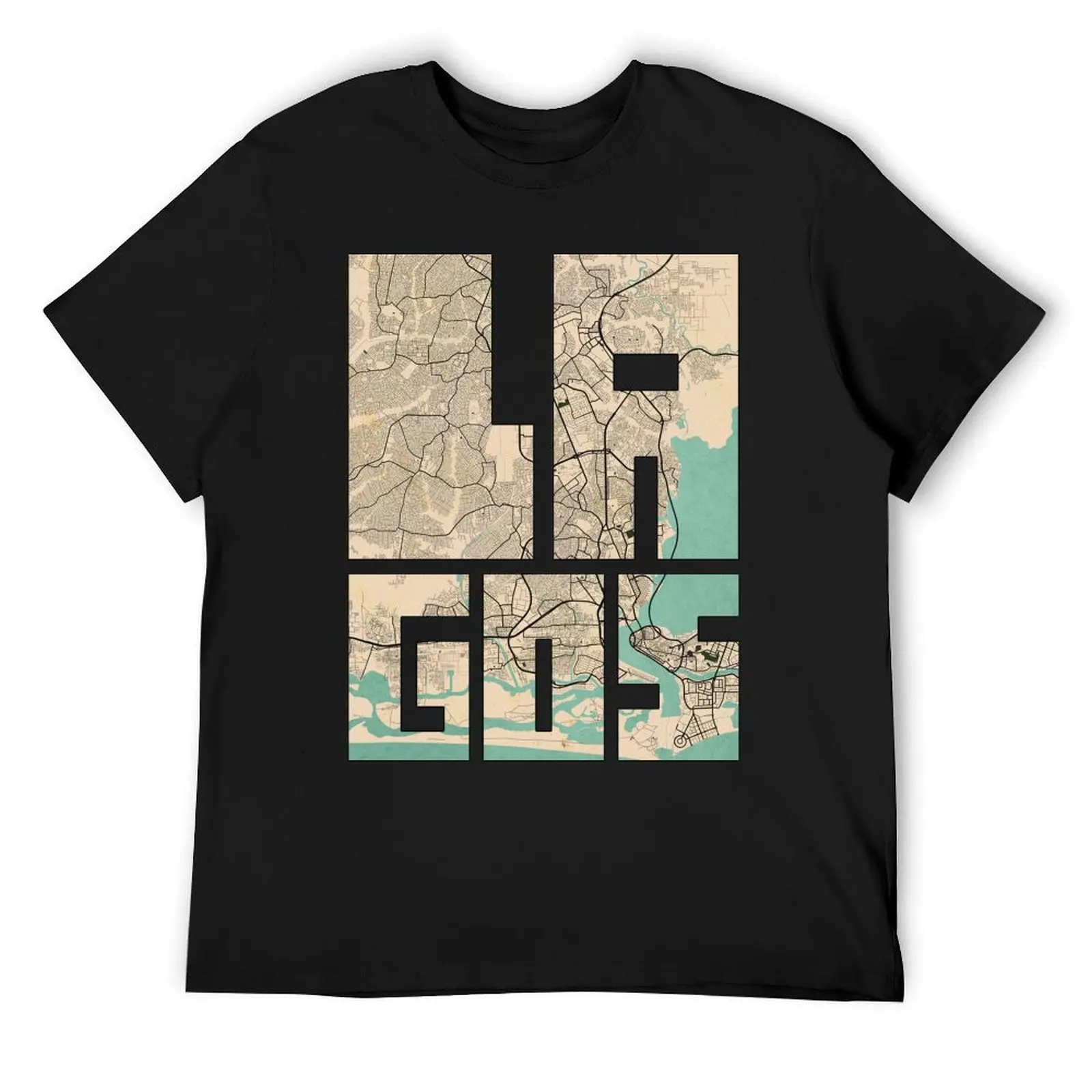 Lagos City Map of Nigeria - Vintage T-Shirt for a boy plain T-shirts for men cotton
Lagos City Map of Nigeria - Vintage T-Shirt for a boy plain T-shirts for men cotton