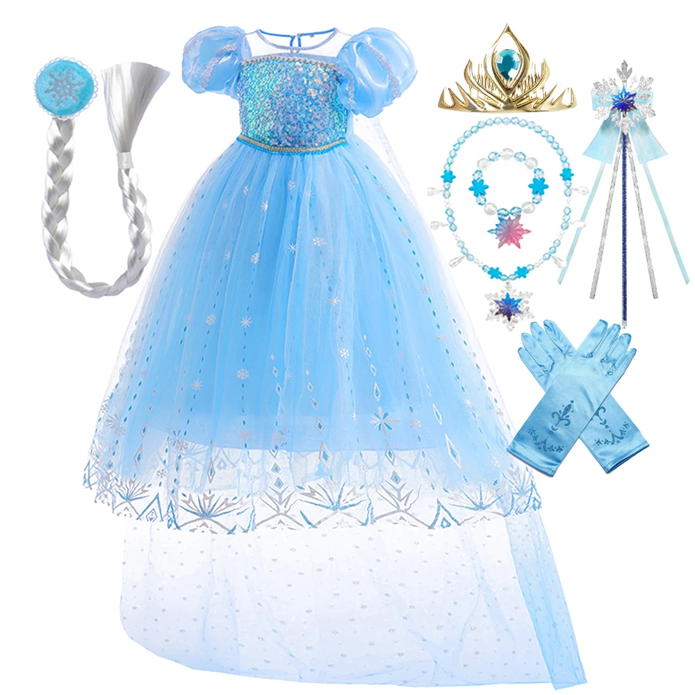 Платье Эльзы для маленьких девочек, синее, в стиле Снежной королевы, для дня рождения, косплея, Хэллоуина, Пасхи, для выступлений на сцене, праздничное платье
Платье Эльзы для маленьких девочек, синее, в стиле Снежной королевы, для дня рождения, косплея, Хэллоуина, Пасхи, для выступлений на сцене, праздничное платье