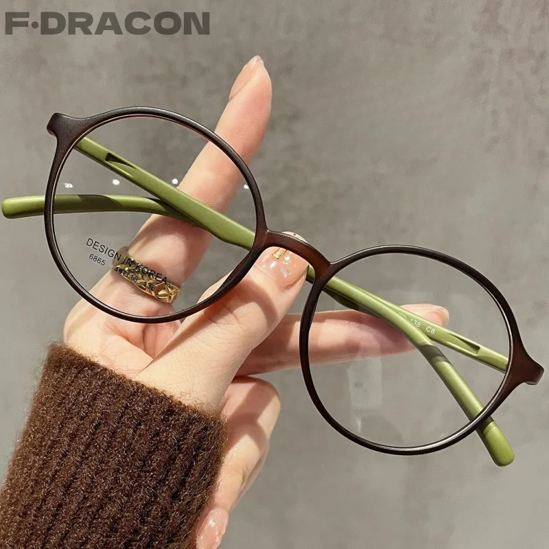TR90 Glasses Frame Ultra Light Retro Round Women's Glasses Frame Can Be Paired With Optical Prescription Glasses Frame 6865
TR90 Glasses Frame Ultra Light Retro Round Women's Glasses Frame Can Be Paired With Optical Prescription Glasses Frame 6865
