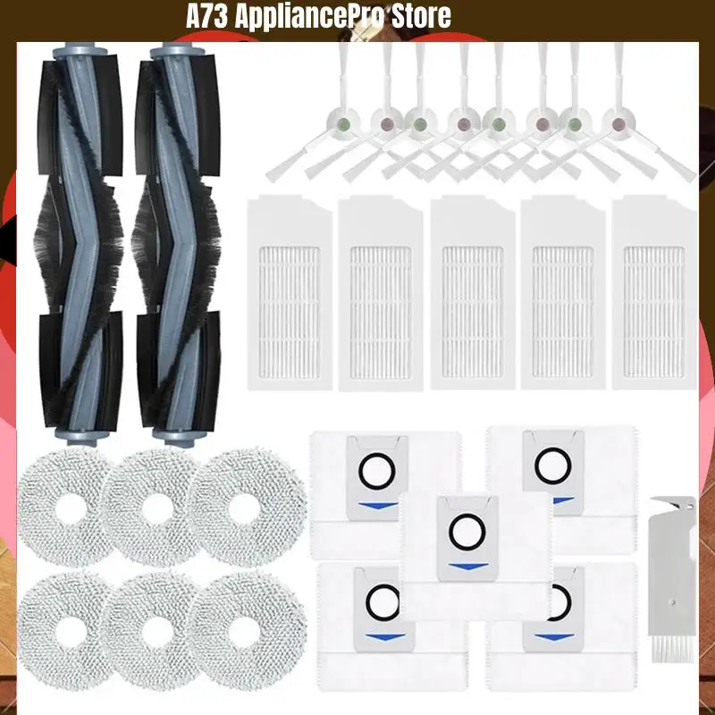 Основная роликовая боковая щетка для Ecovacs Deebot X1 OMNI T10 TURBO, ткань для швабры, фильтр Hepa, мешки для пыли, аксессуары-A73Z
Основная роликовая боковая щетка для Ecovacs Deebot X1 OMNI T10 TURBO, ткань для швабры, фильтр Hepa, мешки для пыли, аксессуары-A73Z