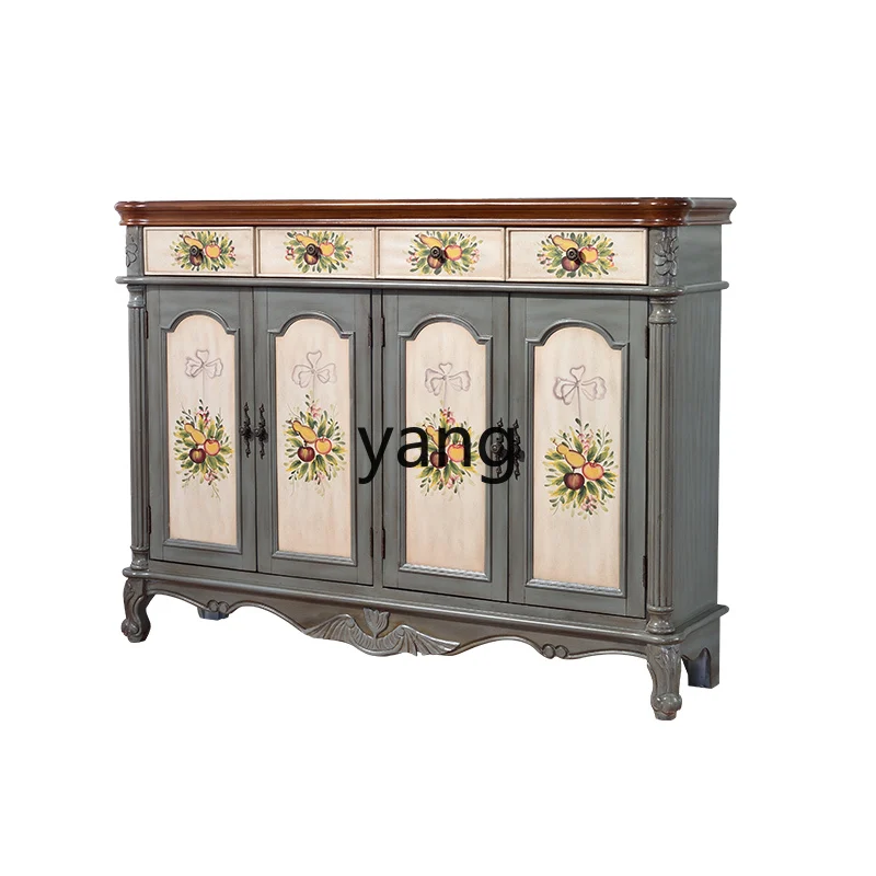 Yjq solid wood shoe cabinet household door large capacity space saving retro partition three door porch
Yjq solid wood shoe cabinet household door large capacity space saving retro partition three door porch